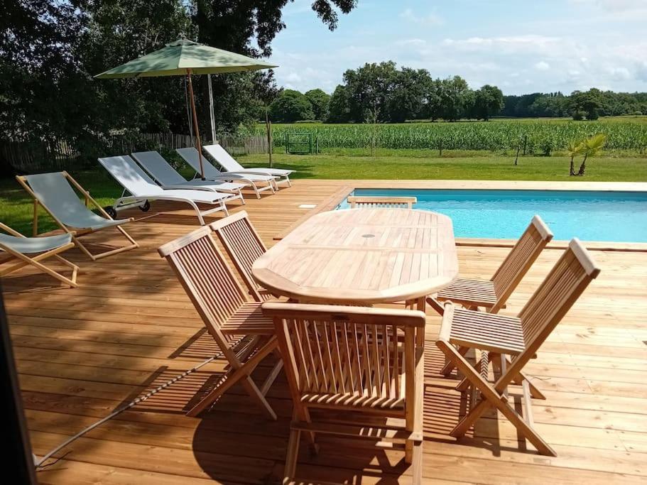 Maison Neuve Avec Piscine Chauffee, 4 Kms De Contis Plage Saint-Julien-en-Born Ngoại thất bức ảnh