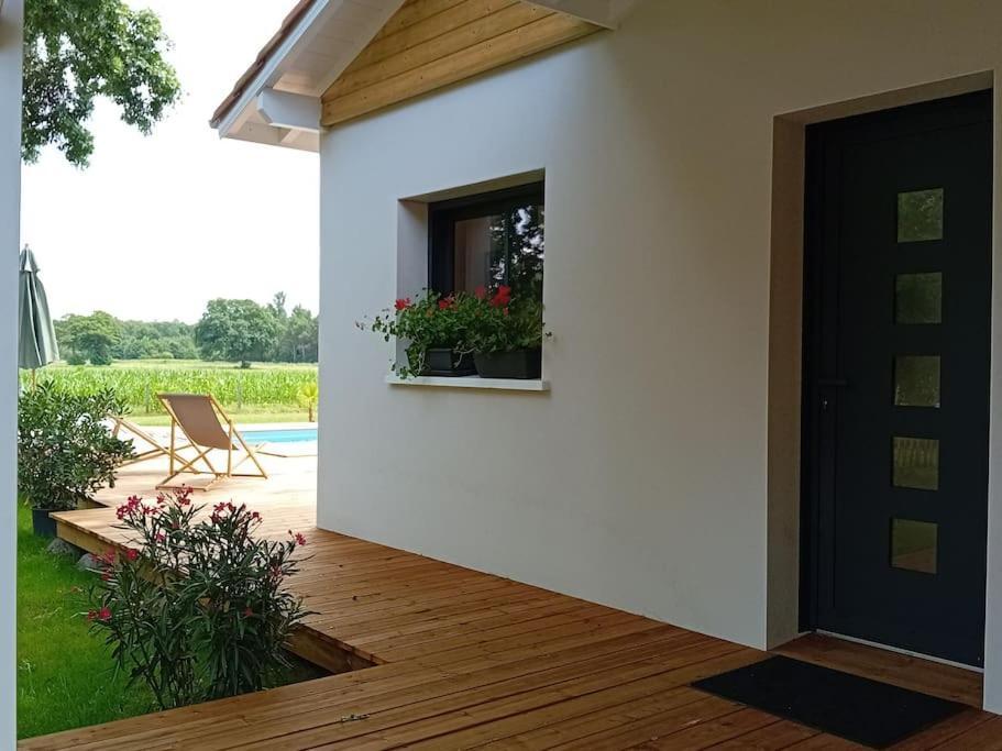 Maison Neuve Avec Piscine Chauffee, 4 Kms De Contis Plage Saint-Julien-en-Born Ngoại thất bức ảnh